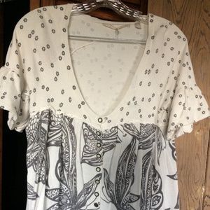 Anthropologie Knitted Knotted shirt